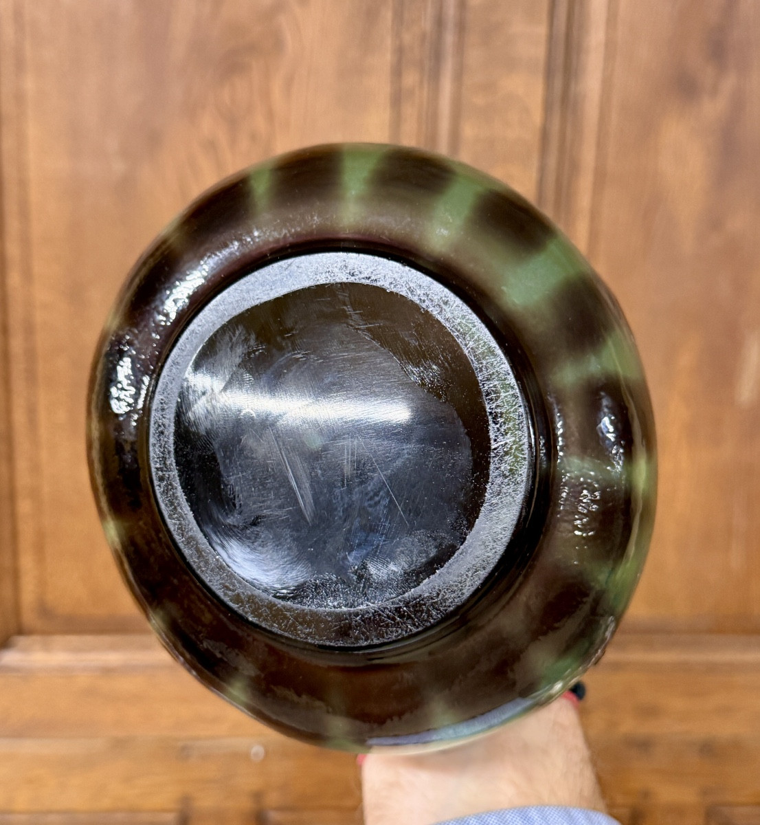 Émile Gallé - vase soliflore aux volubilis poli au feu, époque Art Nouveau -photo-8