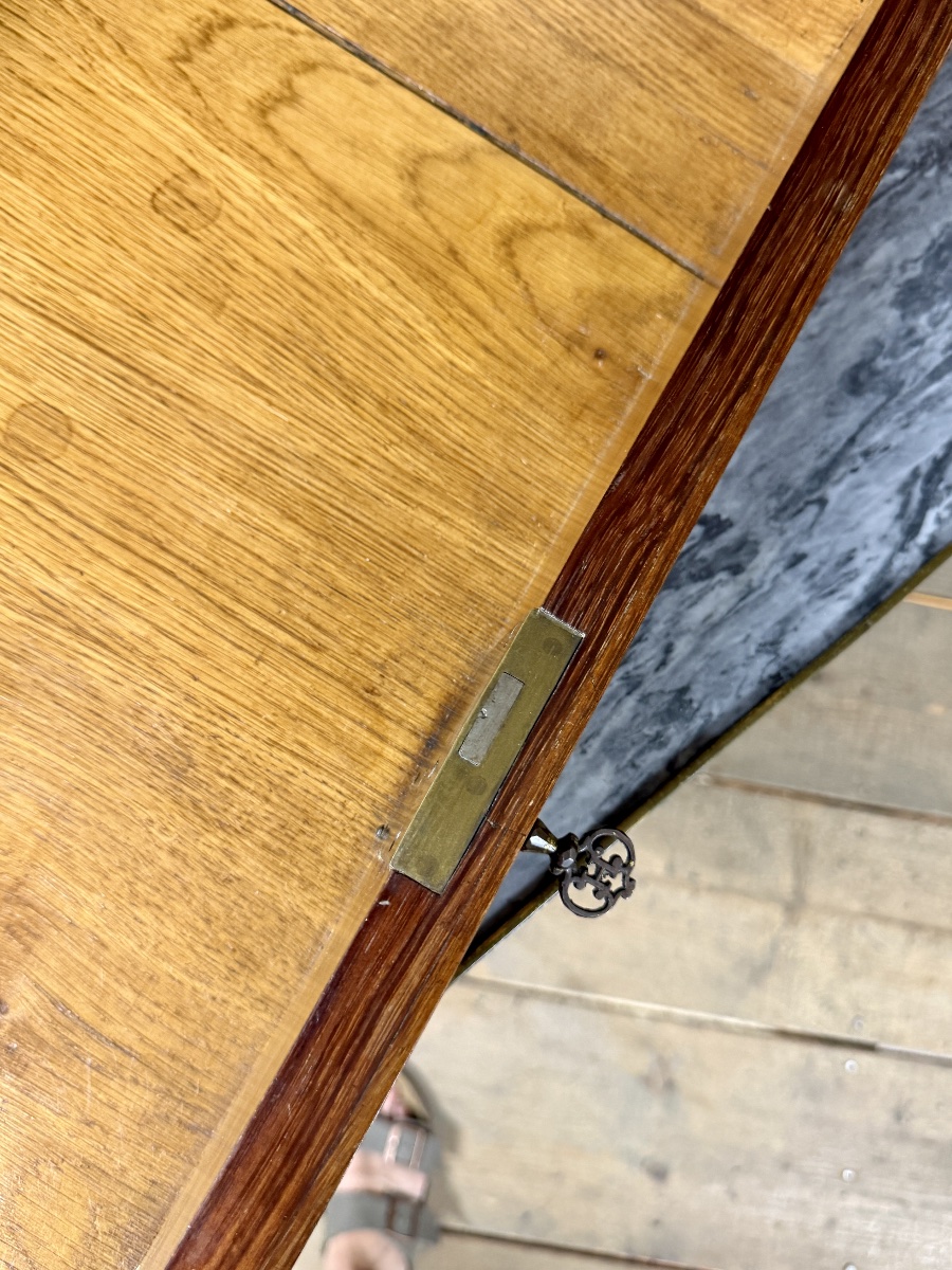 Louis XVI Period Marquetry And Marble Console Table. 18th Century-photo-7