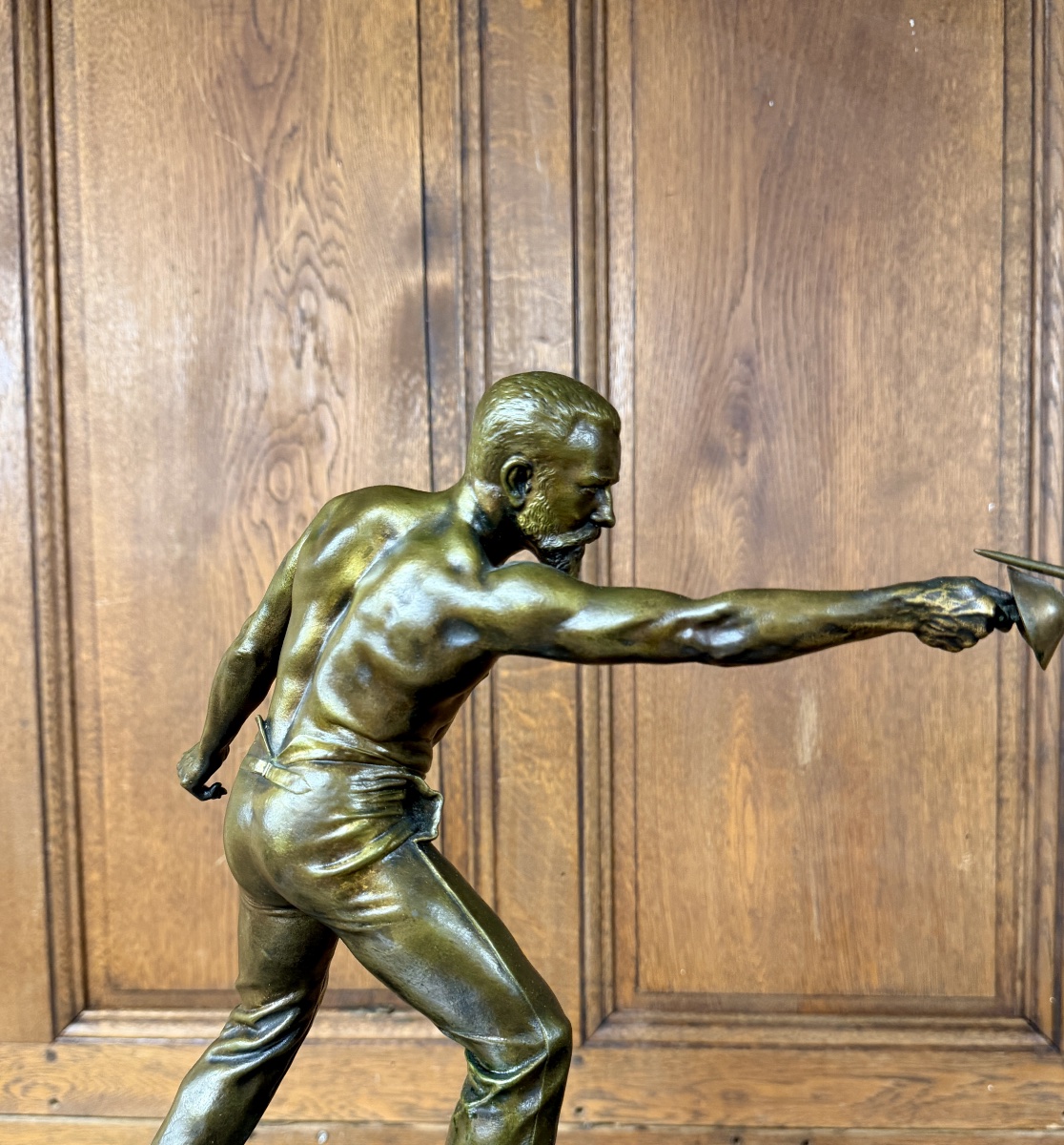 Nicolas Mayer - bronze d’escrime intitulé « Le Duel » , fin XIXème, 1887-photo-4