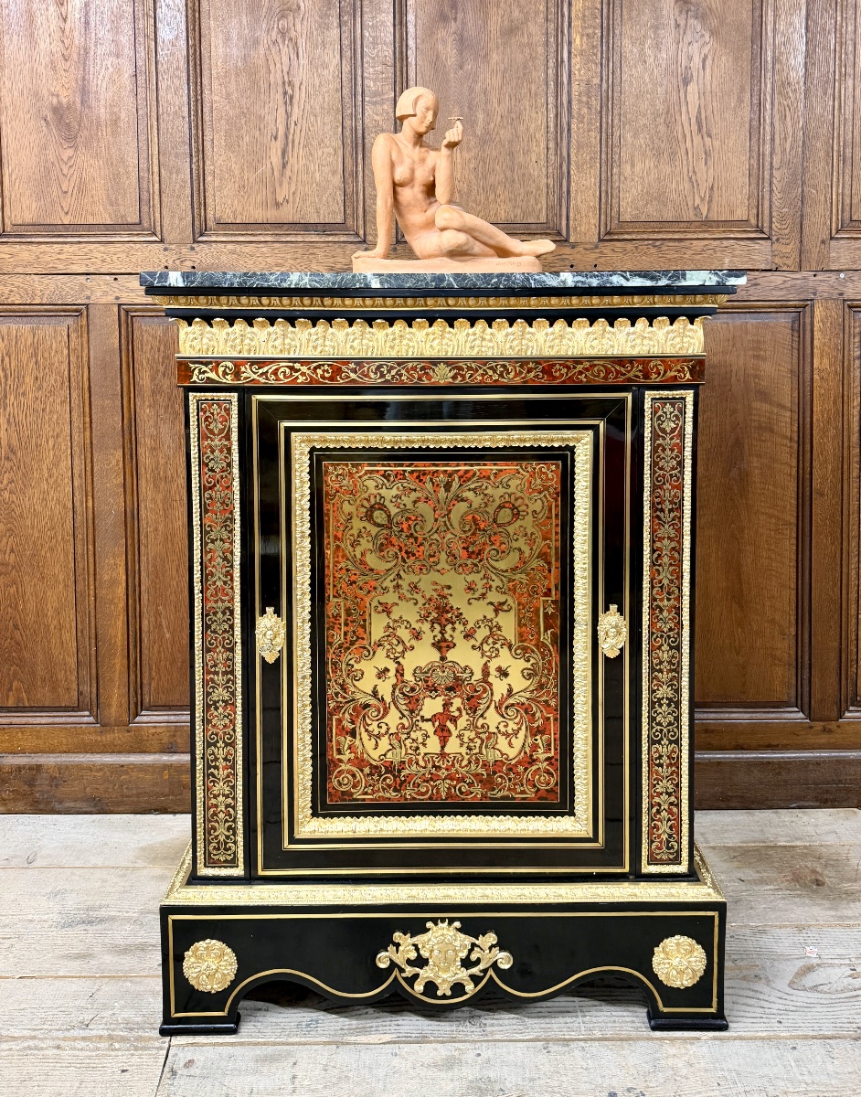 Napoleon III Period Boulle Marquetry Support Cabinet