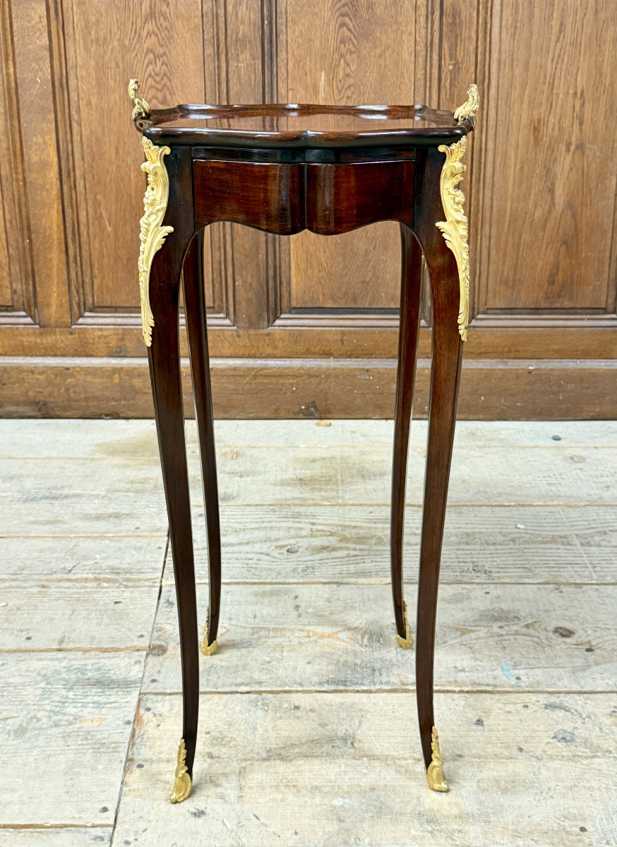 François Linke - Small Coffee Table, Mahogany Chest Of Drawers. Napoleon III Period-photo-2