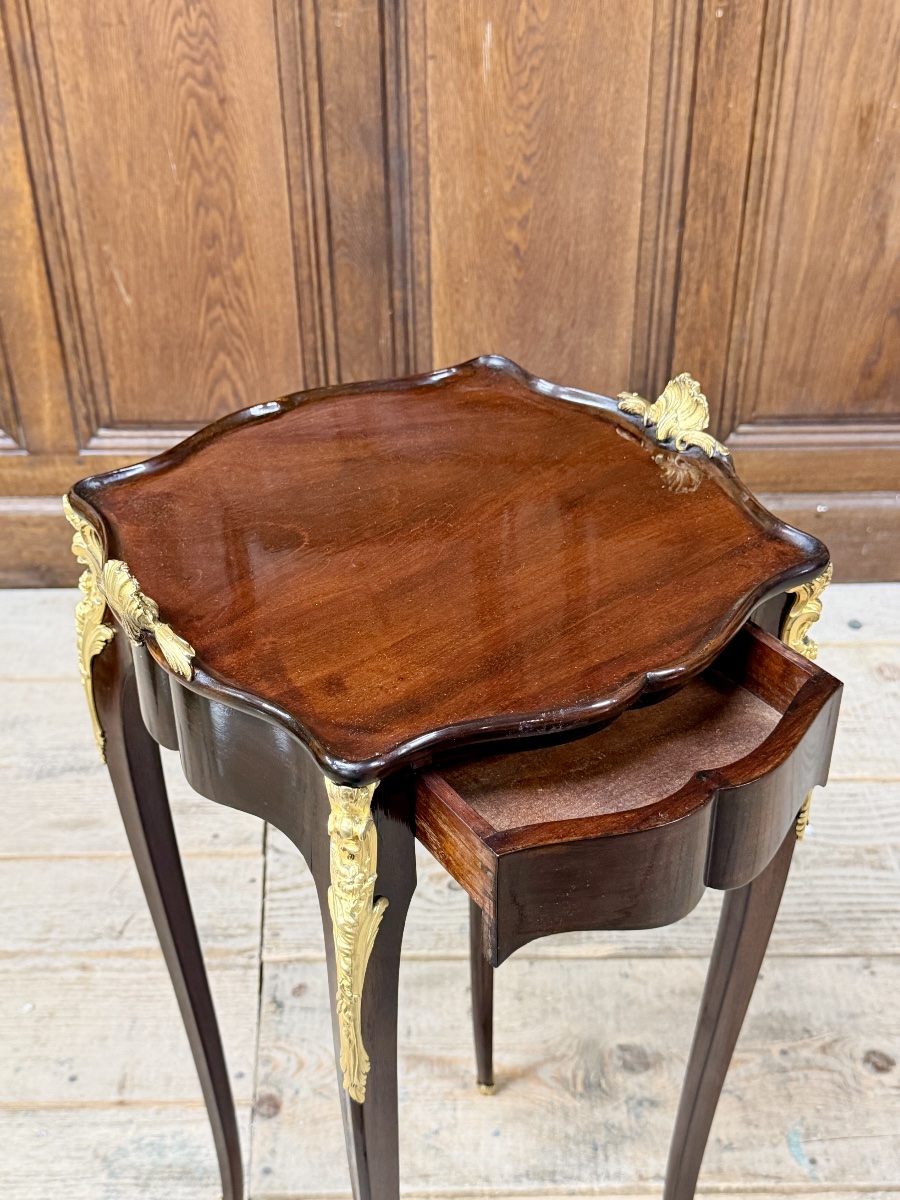 François Linke - Small Coffee Table, Mahogany Chest Of Drawers. Napoleon III Period-photo-5