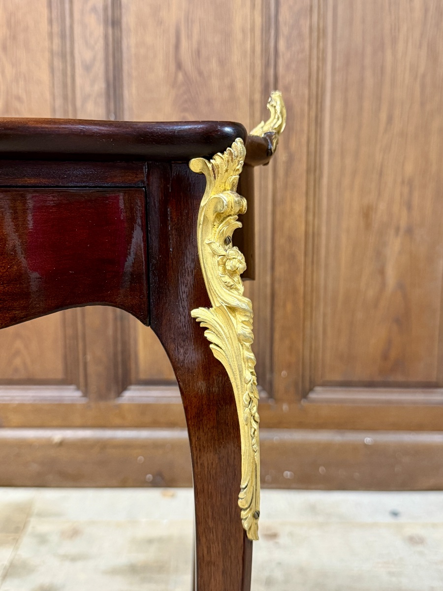 François Linke - Small Coffee Table, Mahogany Chest Of Drawers. Napoleon III Period-photo-7