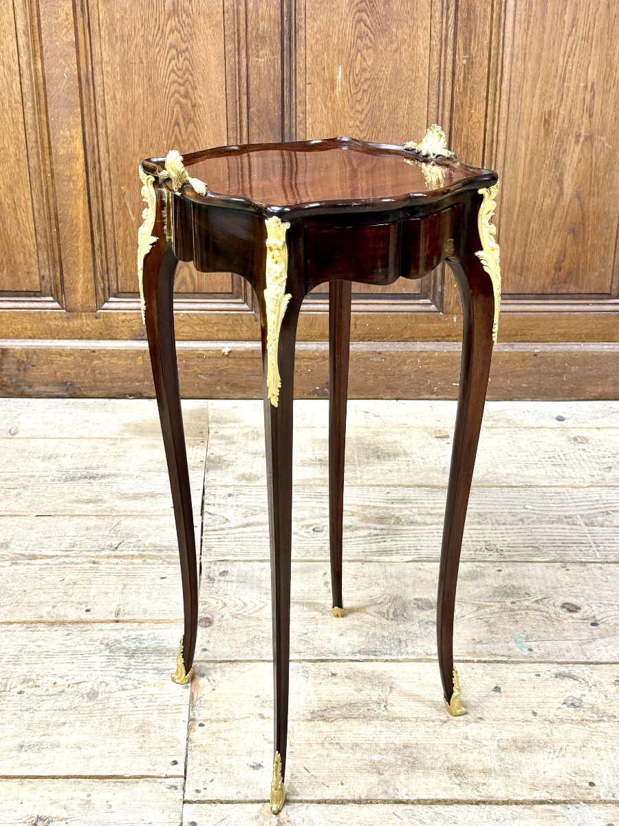 François Linke - Small Coffee Table, Mahogany Chest Of Drawers. Napoleon III Period