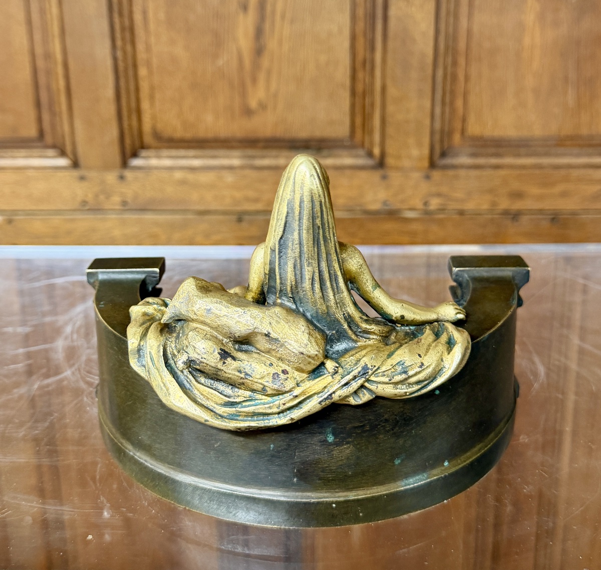 Bronze de Cléopatre d’époque Art Nouveau , dans le goût de Théodore Riviere -photo-1
