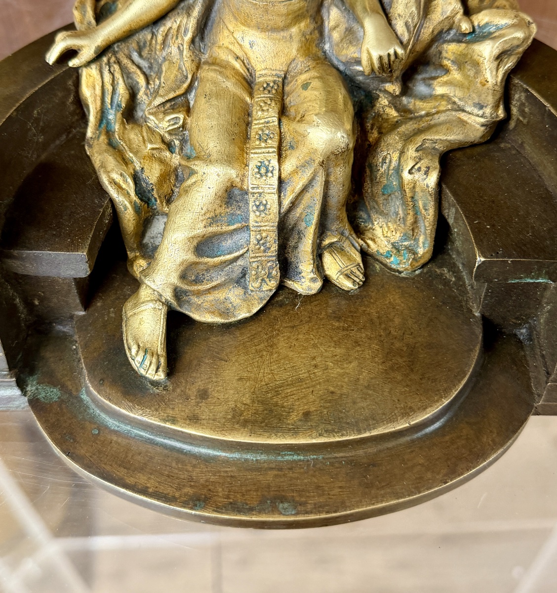 Bronze de Cléopatre d’époque Art Nouveau , dans le goût de Théodore Riviere -photo-5
