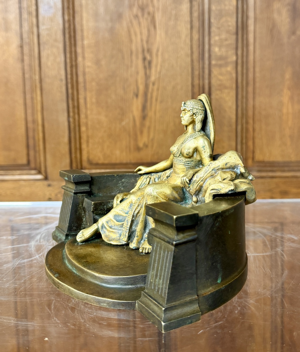 Bronze de Cléopatre d’époque Art Nouveau , dans le goût de Théodore Riviere 