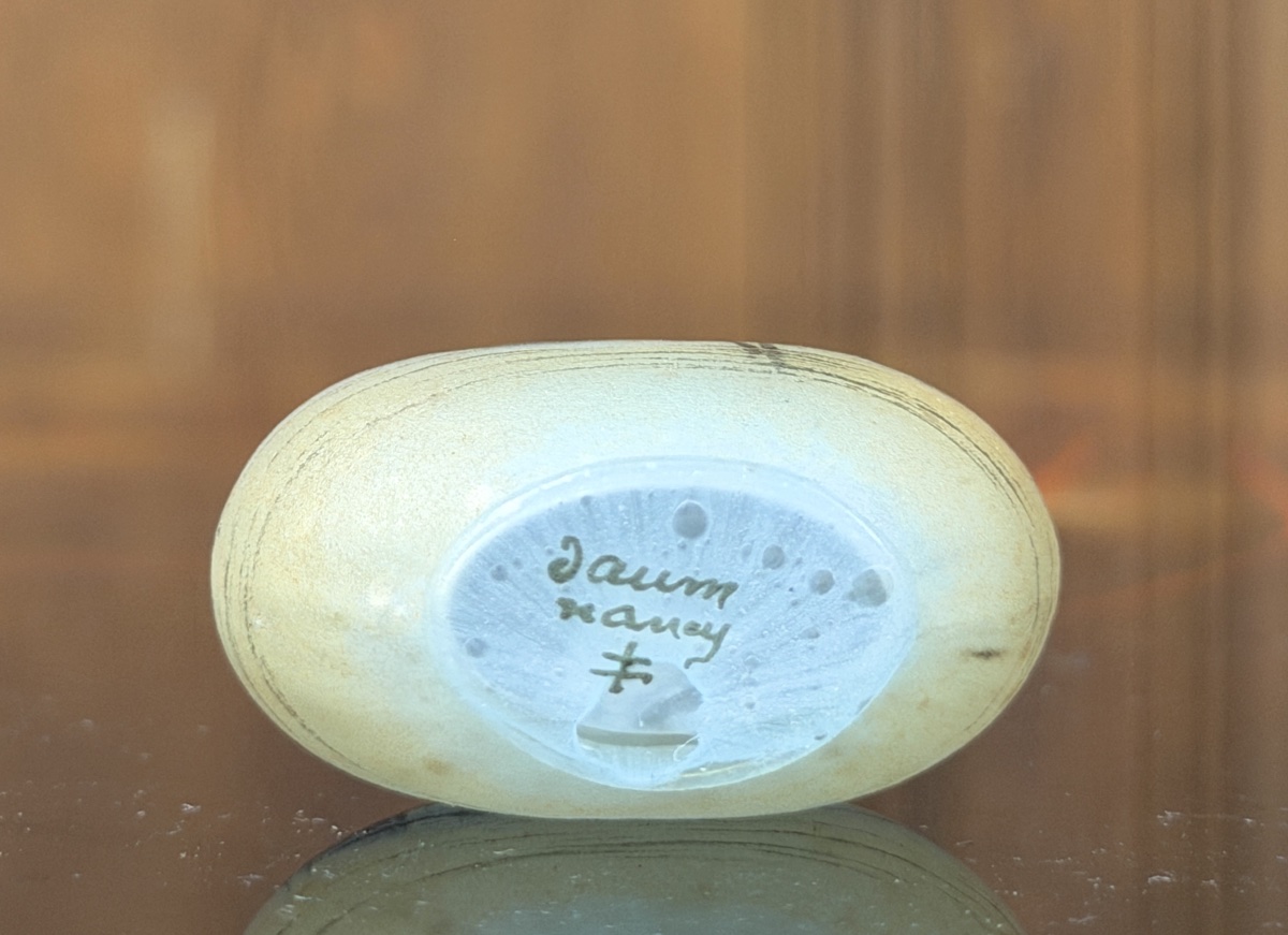 Daum Nancy - Miniature Gourd-shaped Vase With A Nile Berry Design. Art Nouveau Period -photo-5