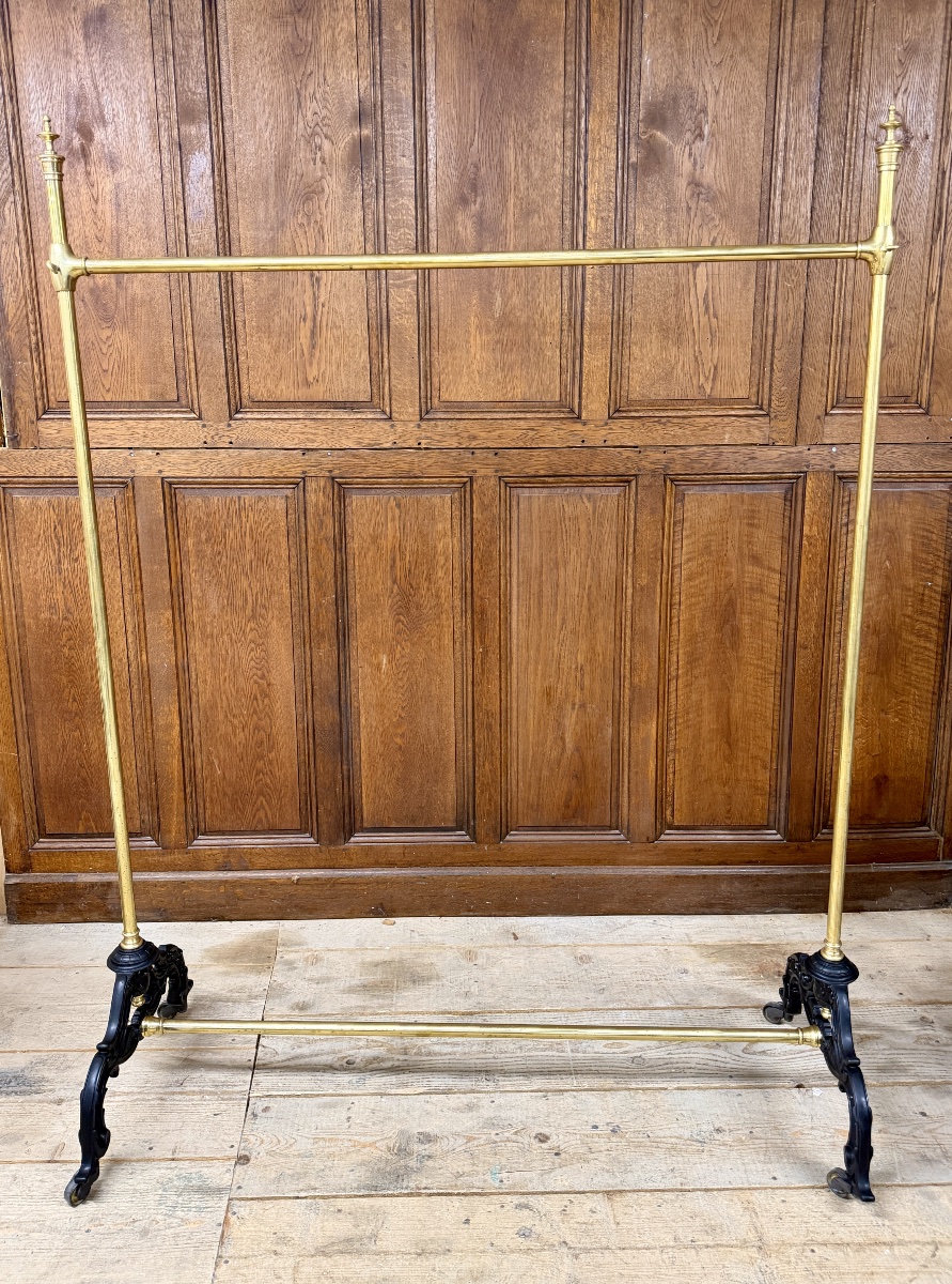 Siegel Paris - Vintage Brass Coat Rack From The 1900s -photo-2