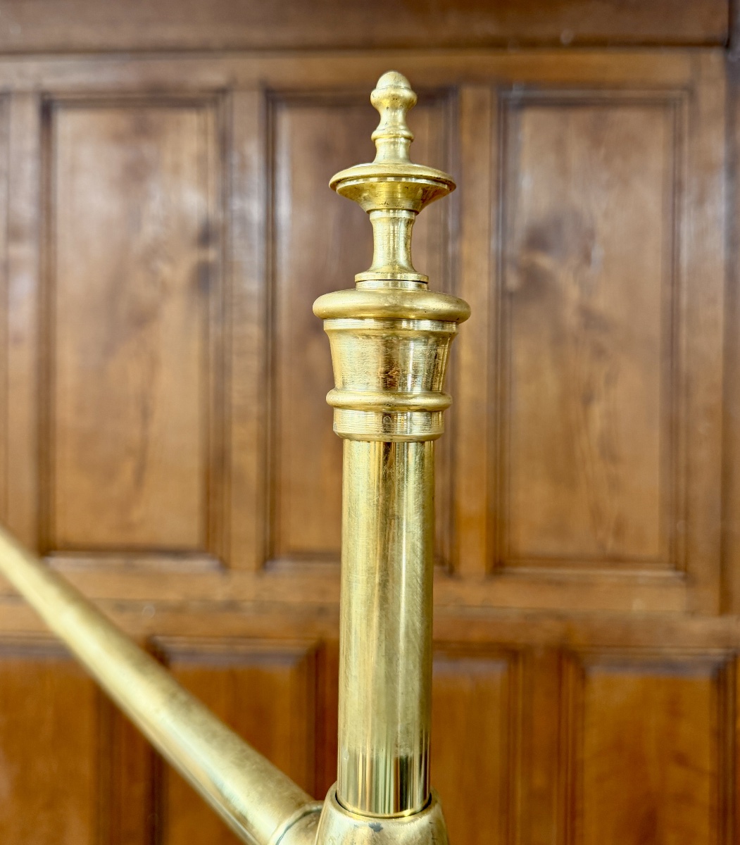 Siegel Paris - Vintage Brass Coat Rack From The 1900s -photo-4
