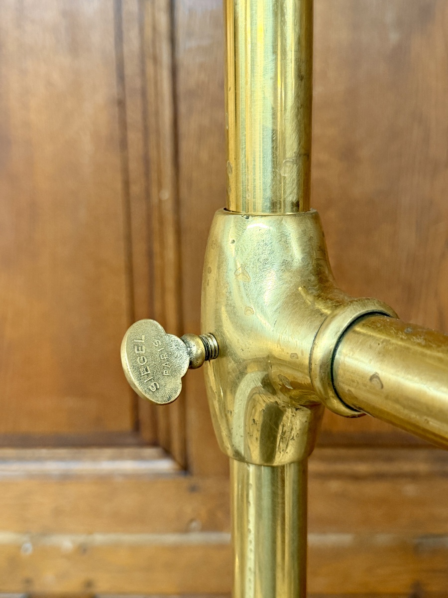 Siegel Paris - Vintage Brass Coat Rack From The 1900s -photo-3