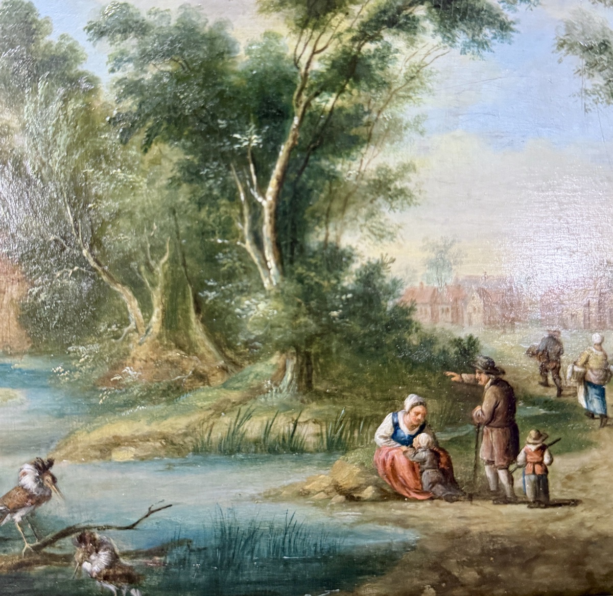 Pair Of Oil-on-panel Paintings From The Northern School, Late 18th Century. In Perfect Condition -photo-4
