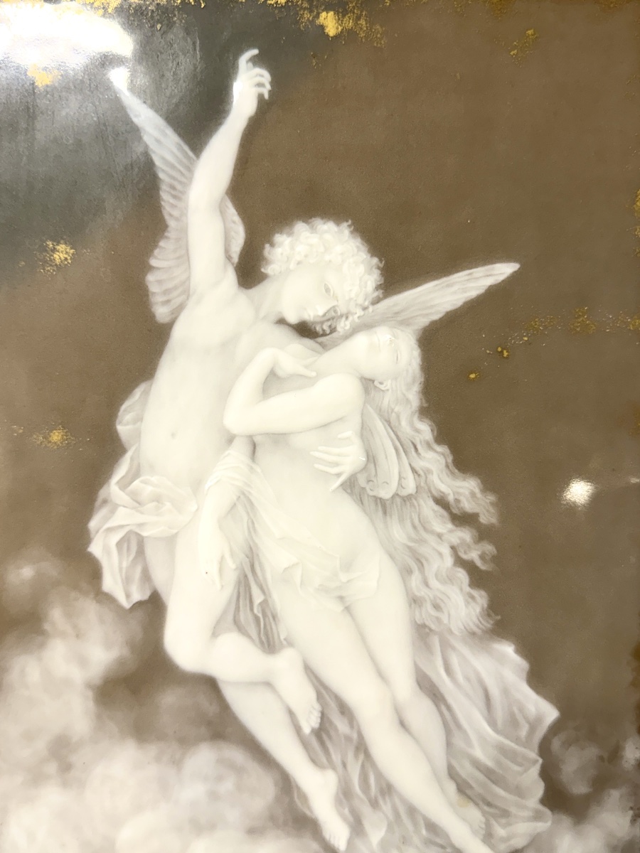 Auguste Riffaterre, Limoges, Porcelain Based On A Work By Bouguereau. Venus And Love.  -photo-1