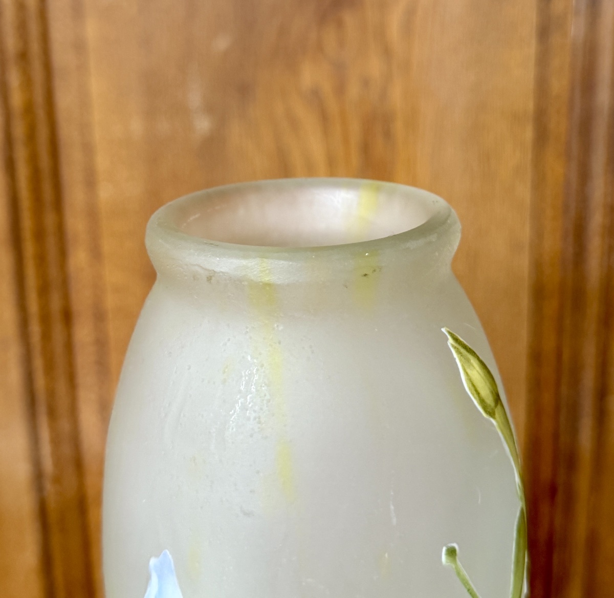Daum Nancy - grand vase « nicotiana » d’époque Art Nouveau. -photo-1
