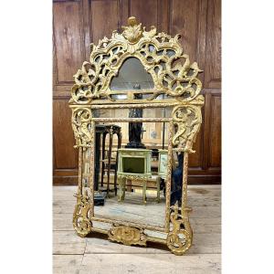 Regency Period Giltwood Fireplace Mirror, 18th Century 