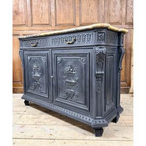 Krieger Paris - Meuble d’appui ou Buffet en bois laqué d’époque Napoléon III. Commode 