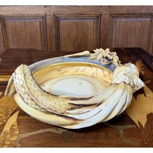 Amphora - Rsk, Riessner, Stellmacher, Kessel - Art Nouveau Ceramic Dragon Bowl