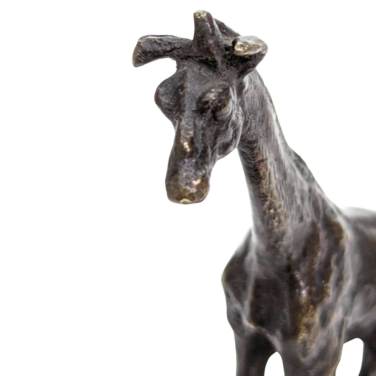 Miniature Animal Bronze The Giraffe Nineteenth Time-photo-4