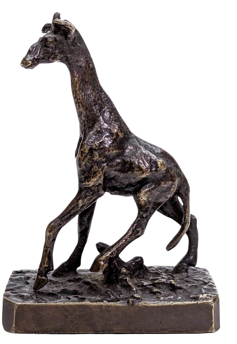 Miniature Animal Bronze The Giraffe Nineteenth Time
