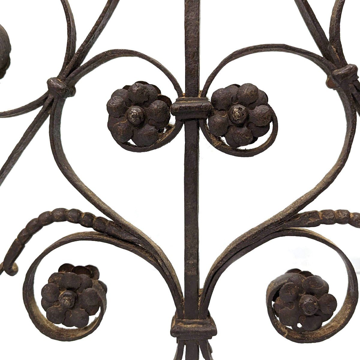 18th Century Wrought Iron Fireplace Firewall-photo-3