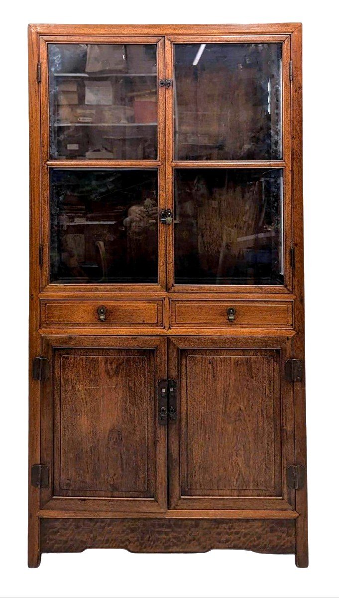 Bahut Vitrine Chinois En Bois Précieux