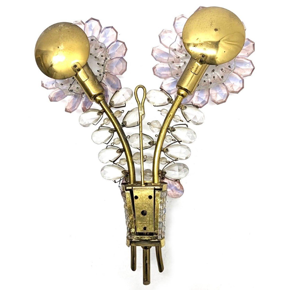 Series Of 3 Colored Crystal Sconces By Palwa-photo-3