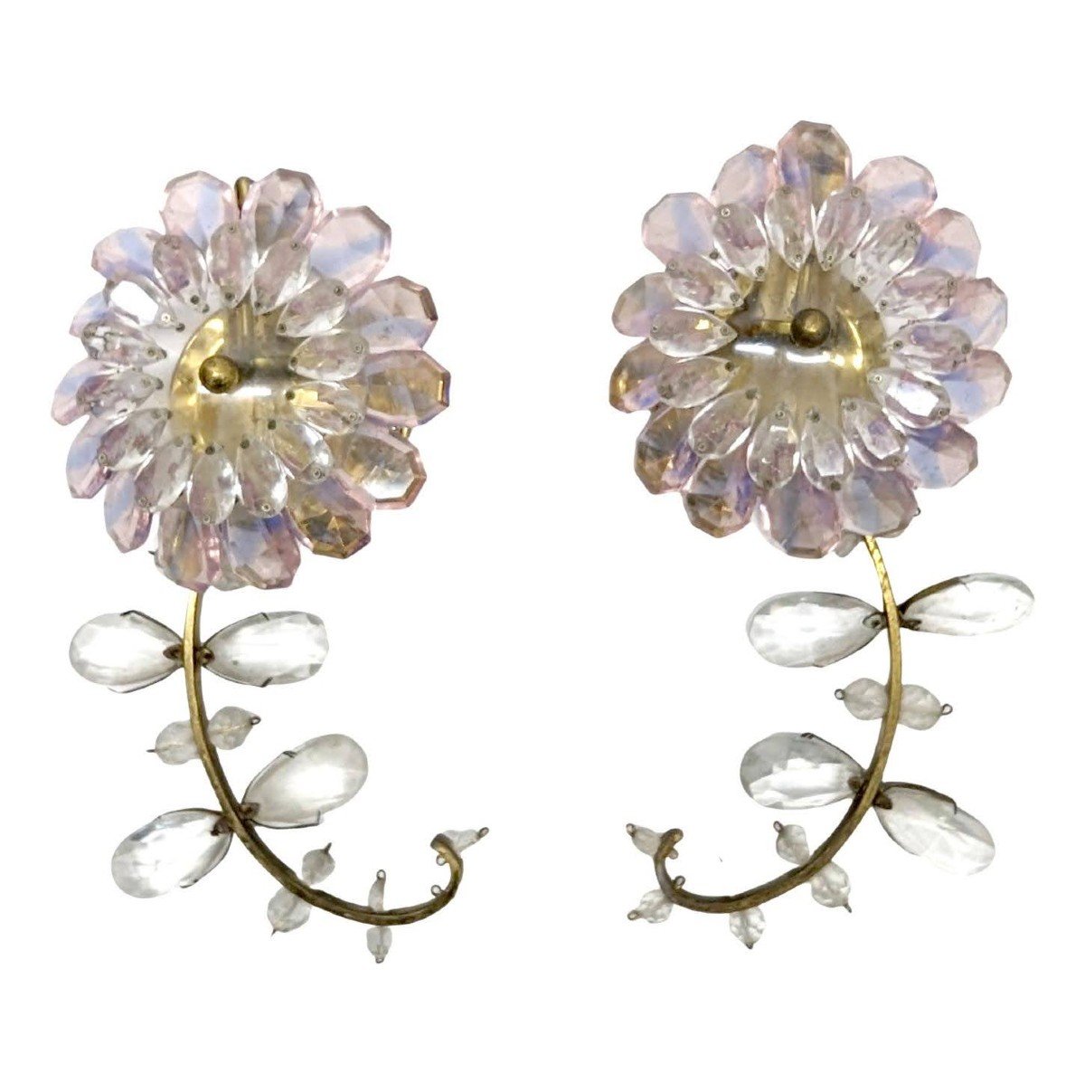 Series Of 3 Colored Crystal Sconces By Palwa-photo-4