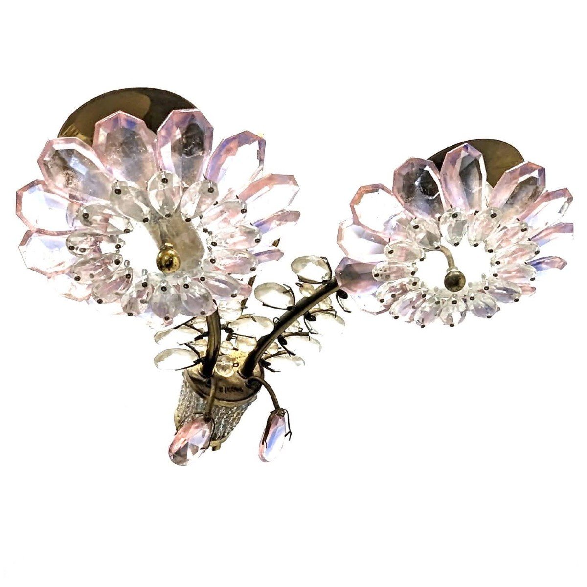 Series Of 3 Colored Crystal Sconces By Palwa-photo-2