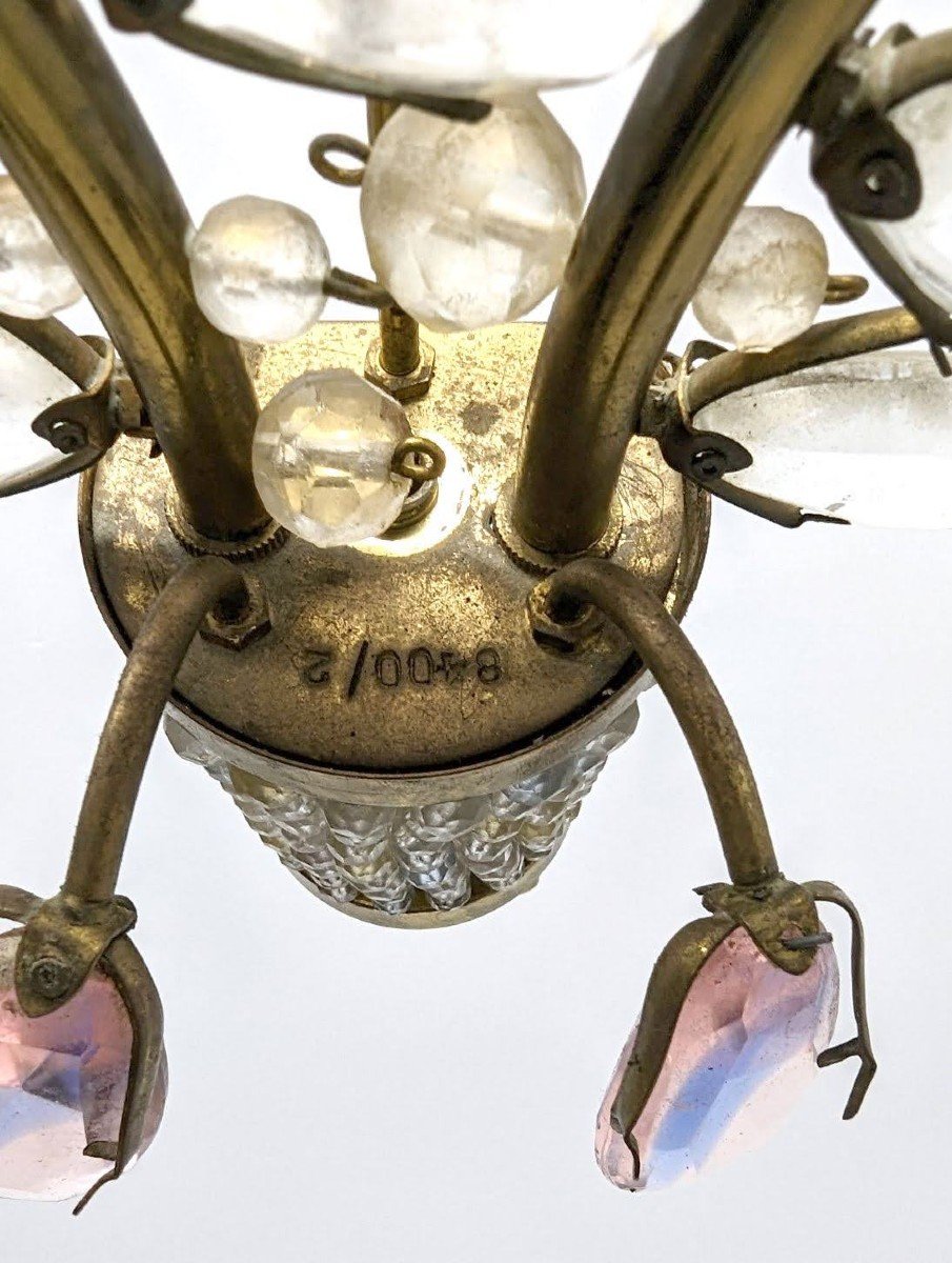 Series Of 3 Colored Crystal Sconces By Palwa-photo-3