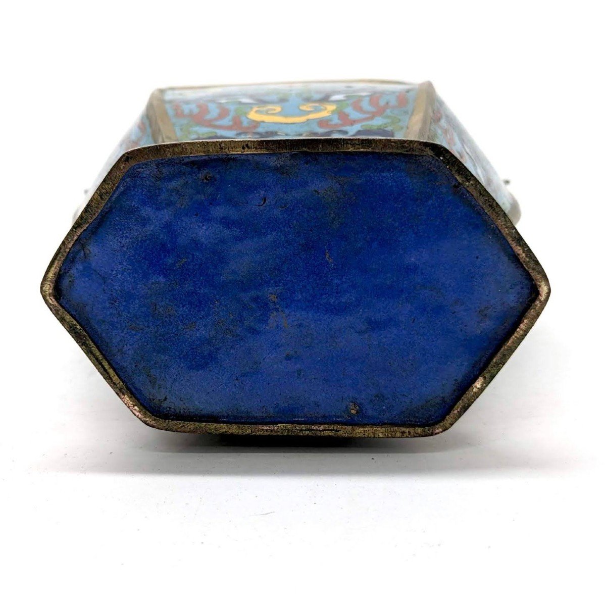 Paire De Vases En Cloisonné époque Fin XIXème-photo-4