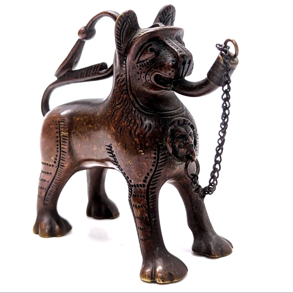 Aquamanile En Bronze Nuremberg XIXéme