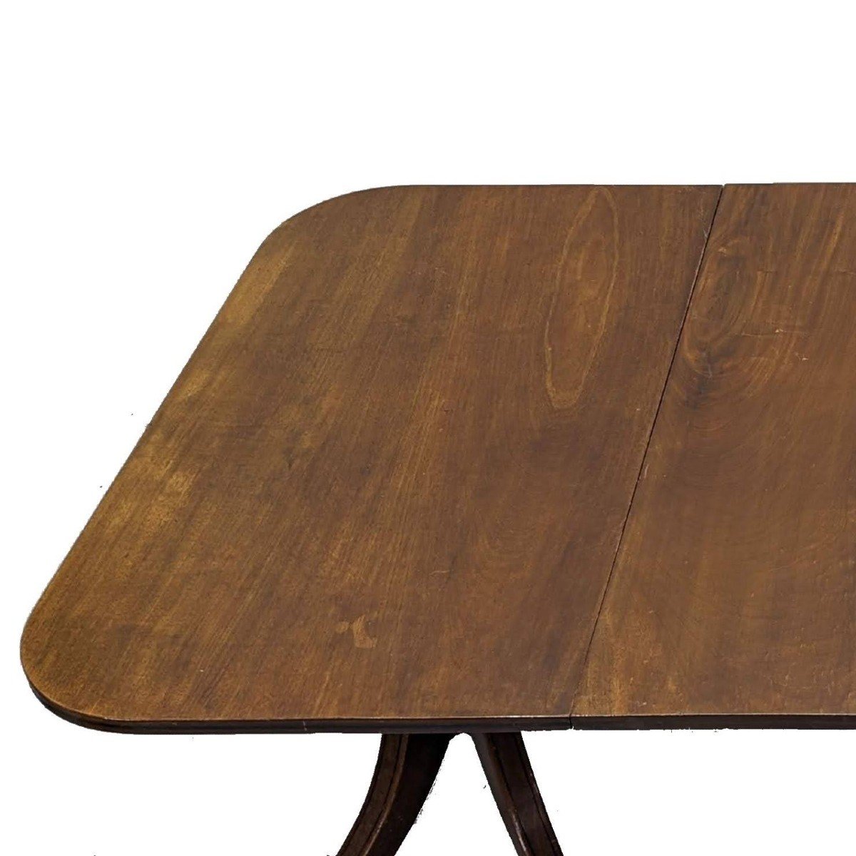 English Rectangle Table In Mahogany With Extensions That Can Make A Pair Of Consoles XIXth Century-photo-1