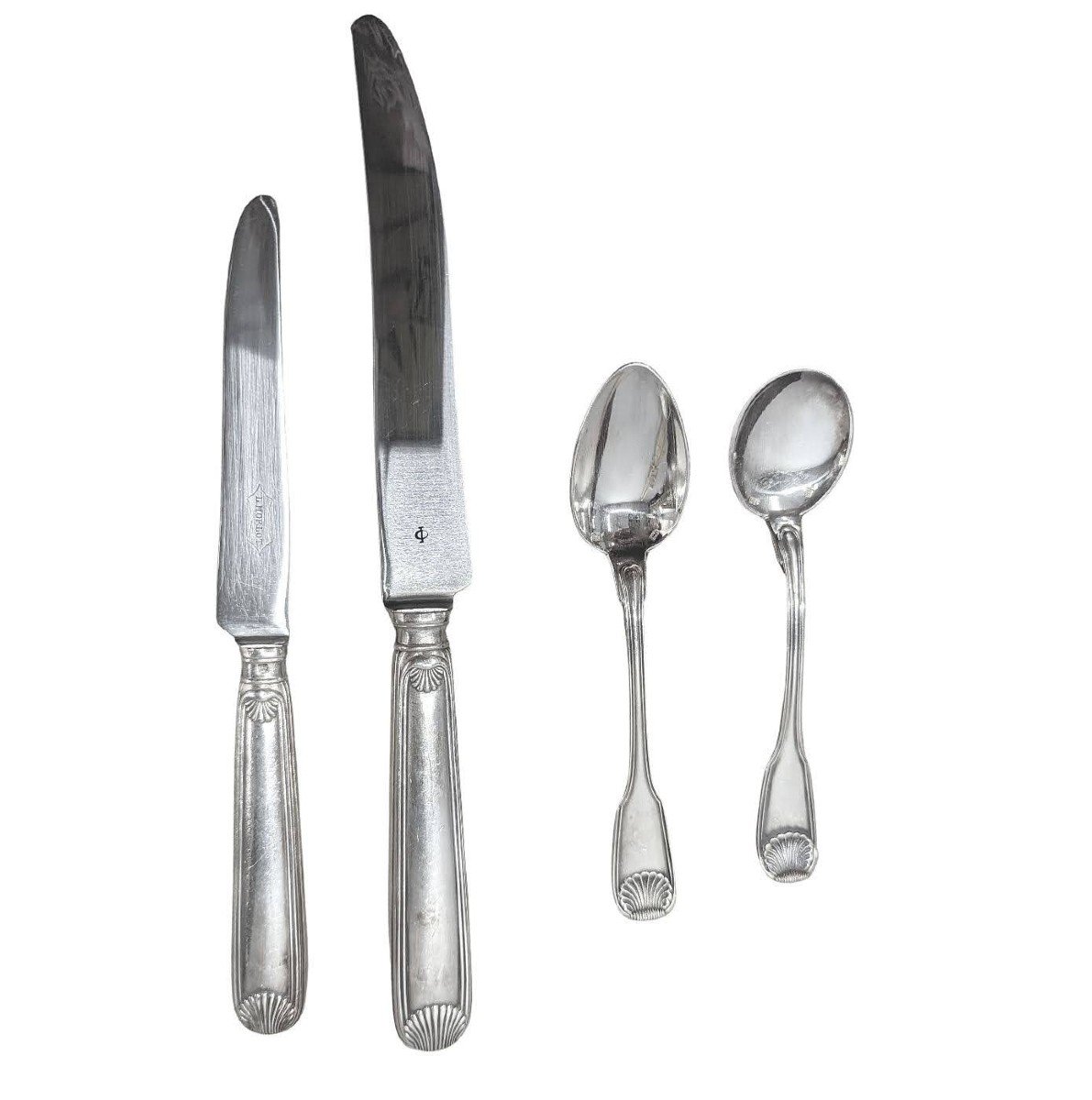 Ménagère En Métal Argenté Dans Son Coffret Maison Morlot-photo-4