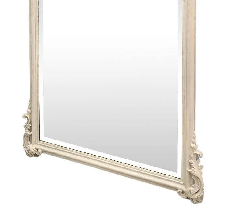 Mirror In Wood And Lacquered Stucco Louis XV Style Beveled Ice Nineteenth-photo-1