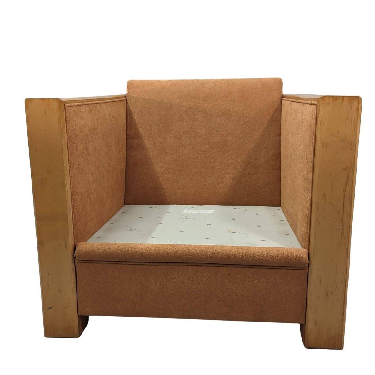 Armchairs Club Hugues Chevalier Sycamore And Suede-photo-3