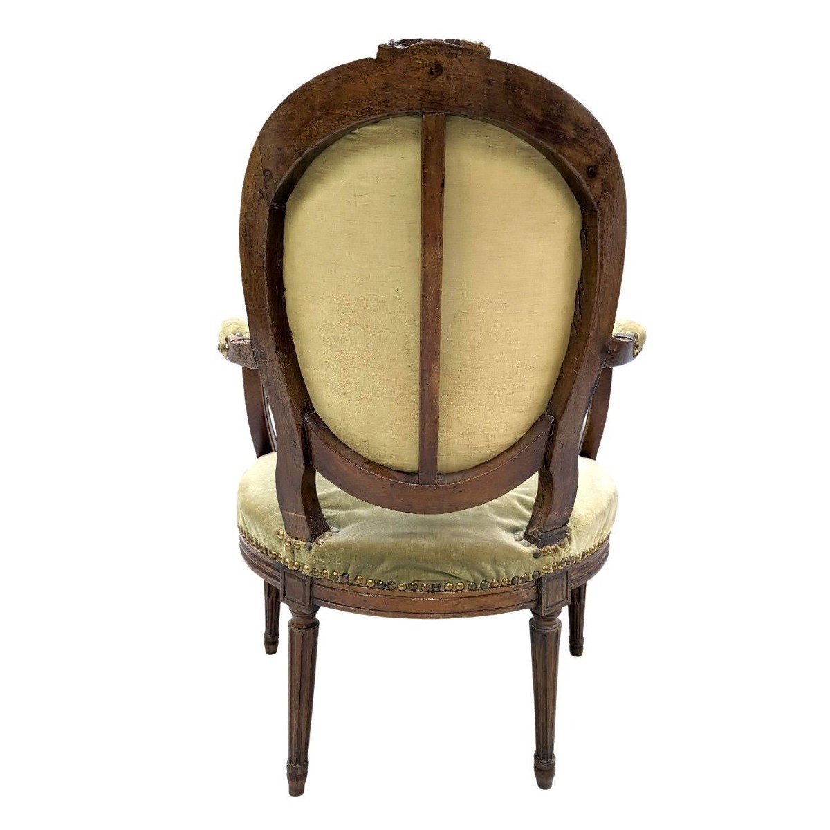 Series Of 5 Transition Period Armchairs In Walnut-photo-3