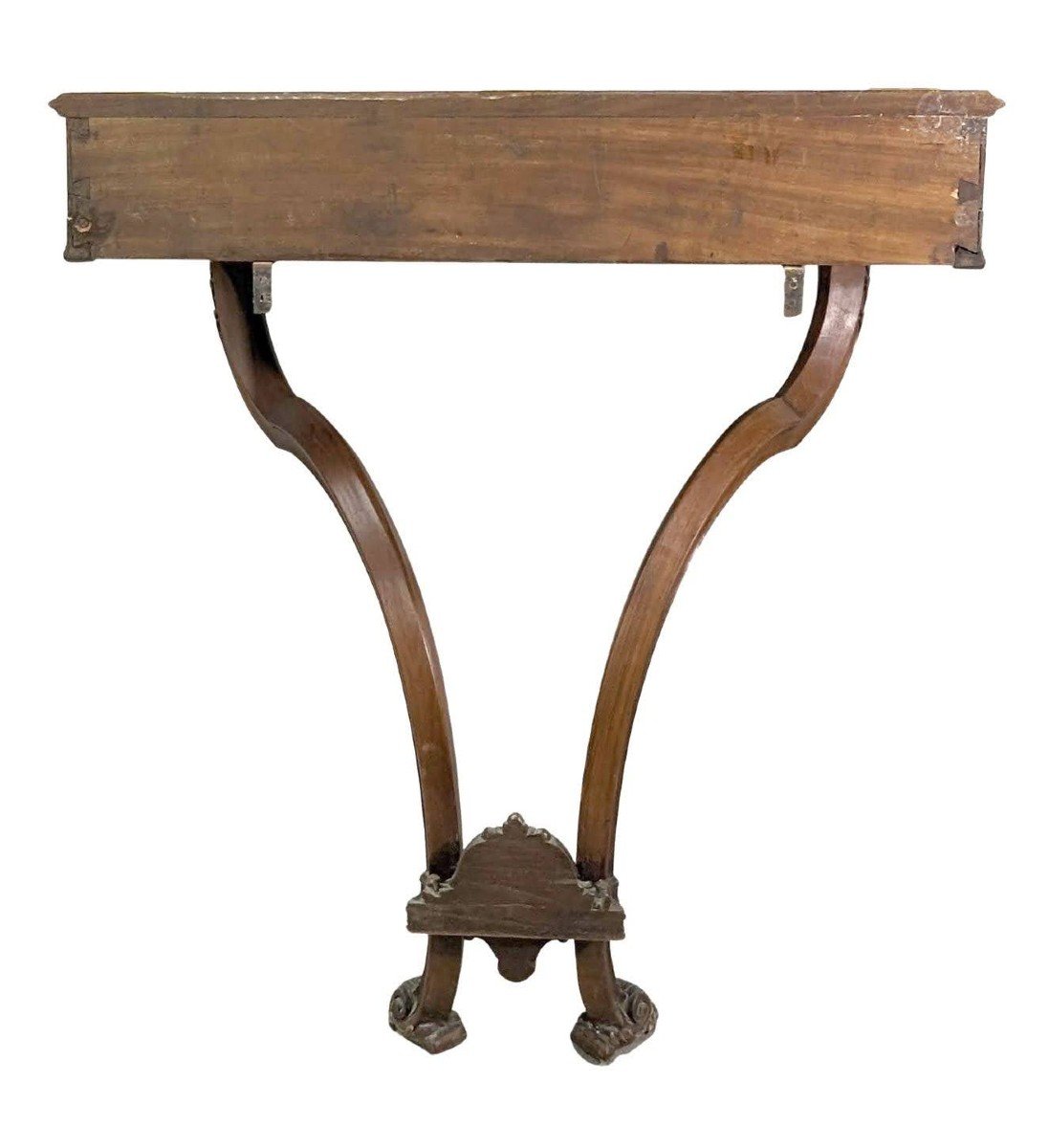Louis XV Style Console In Walnut Forming A Showcase From The 1900s-photo-3