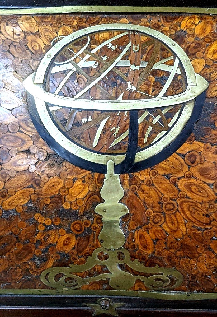 Secrétaire à Cylindre d'époque Louis XVI En Marqueterie De  Bois De Bout époque Fin XVIIIème , -photo-3