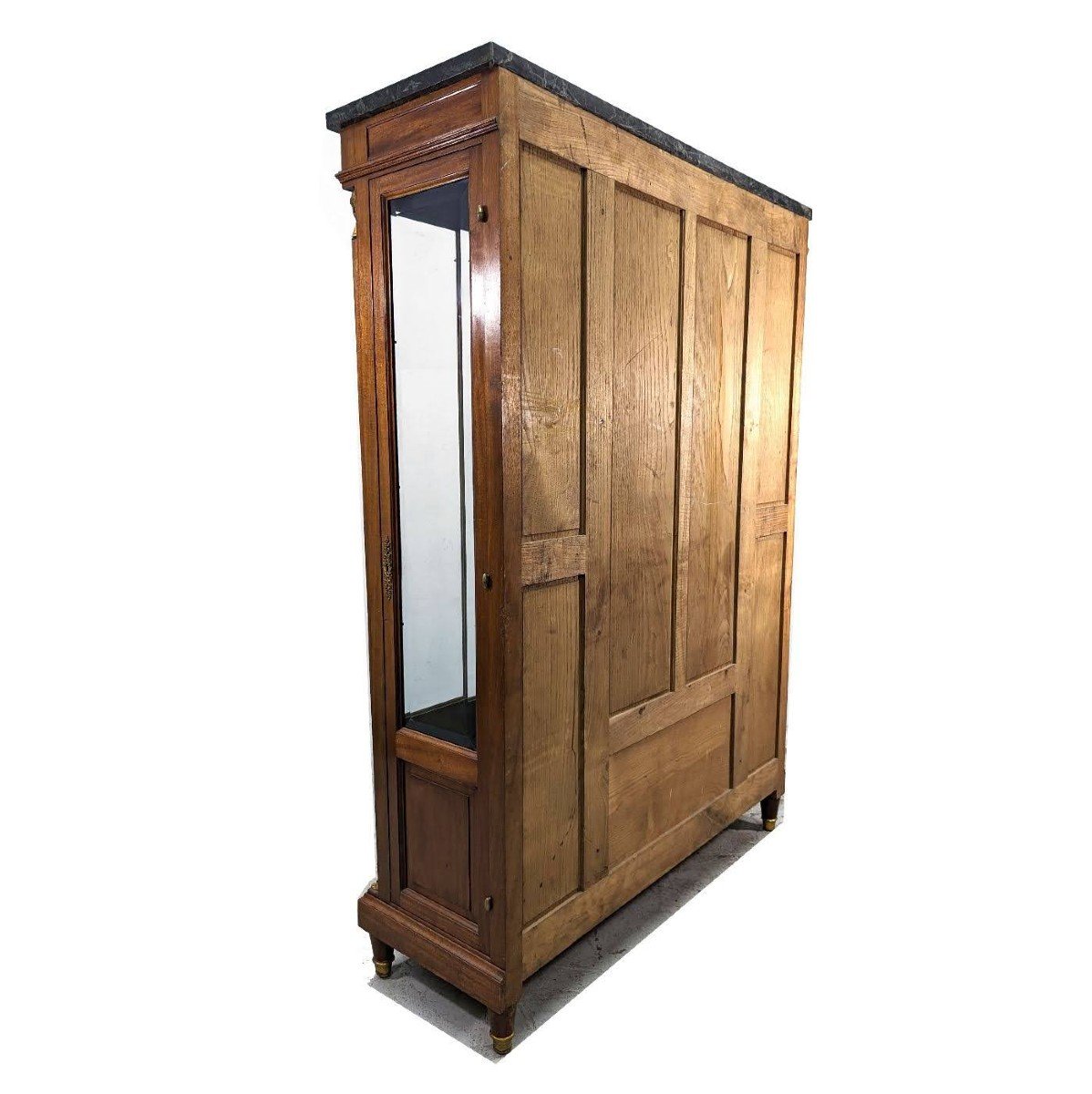 Empire Style Mahogany Showcase Library Return From Egypt 1900-photo-5