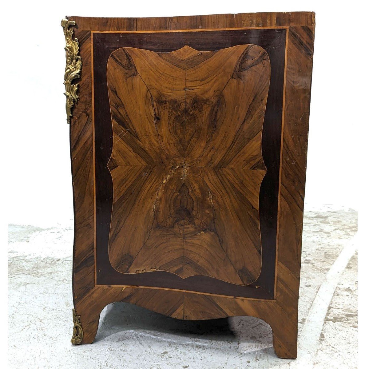 Louis XV Commode In Rosewood And Violet Wood Marquetry, 18th Century.-photo-6