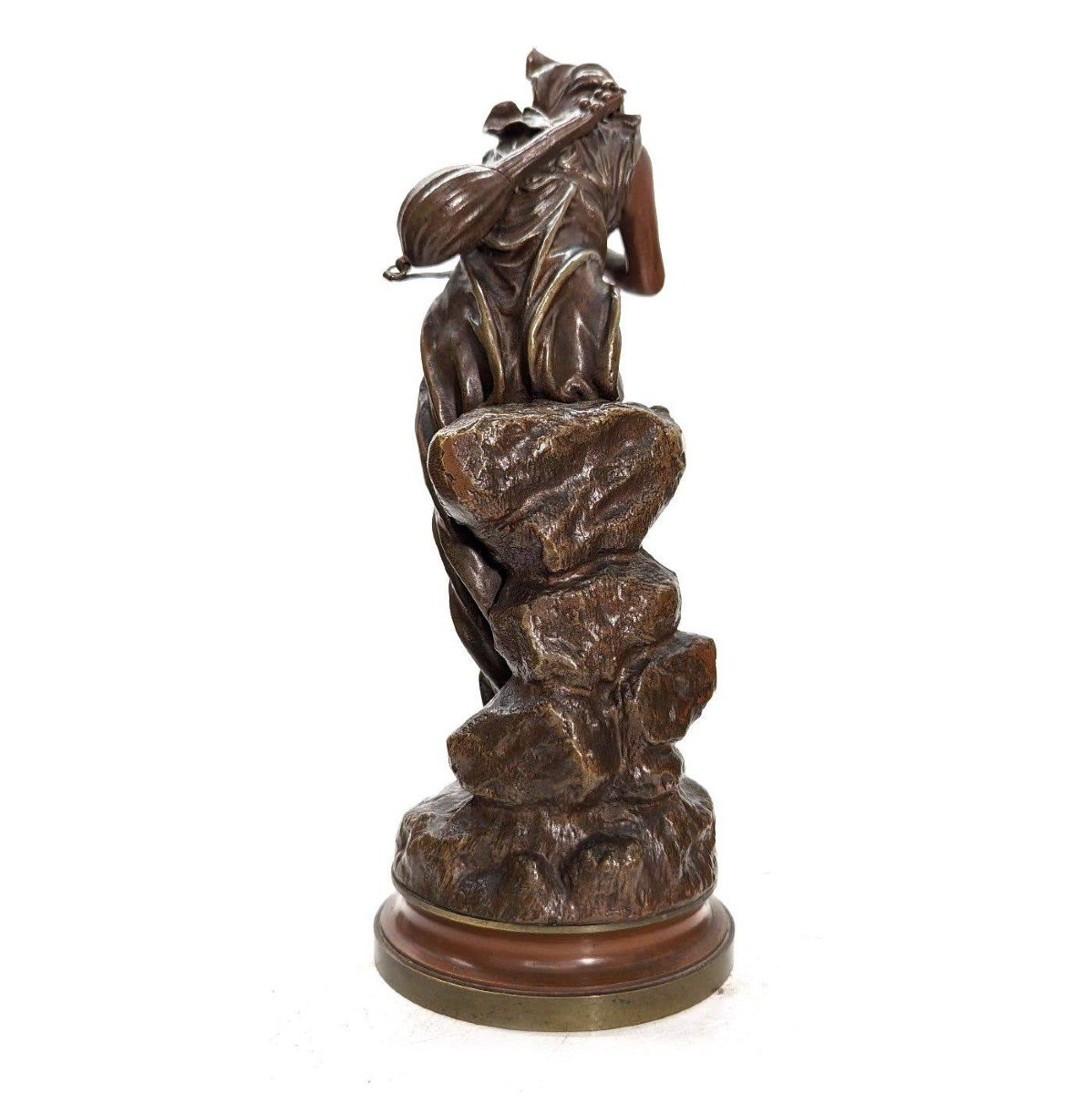 La Frileuse By Eutrope Bouret Bronze With Chocolate Patina-photo-3