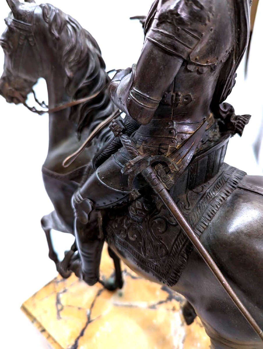 Equestrian Statue Of Henry IV On Horseback 19th Century-photo-4