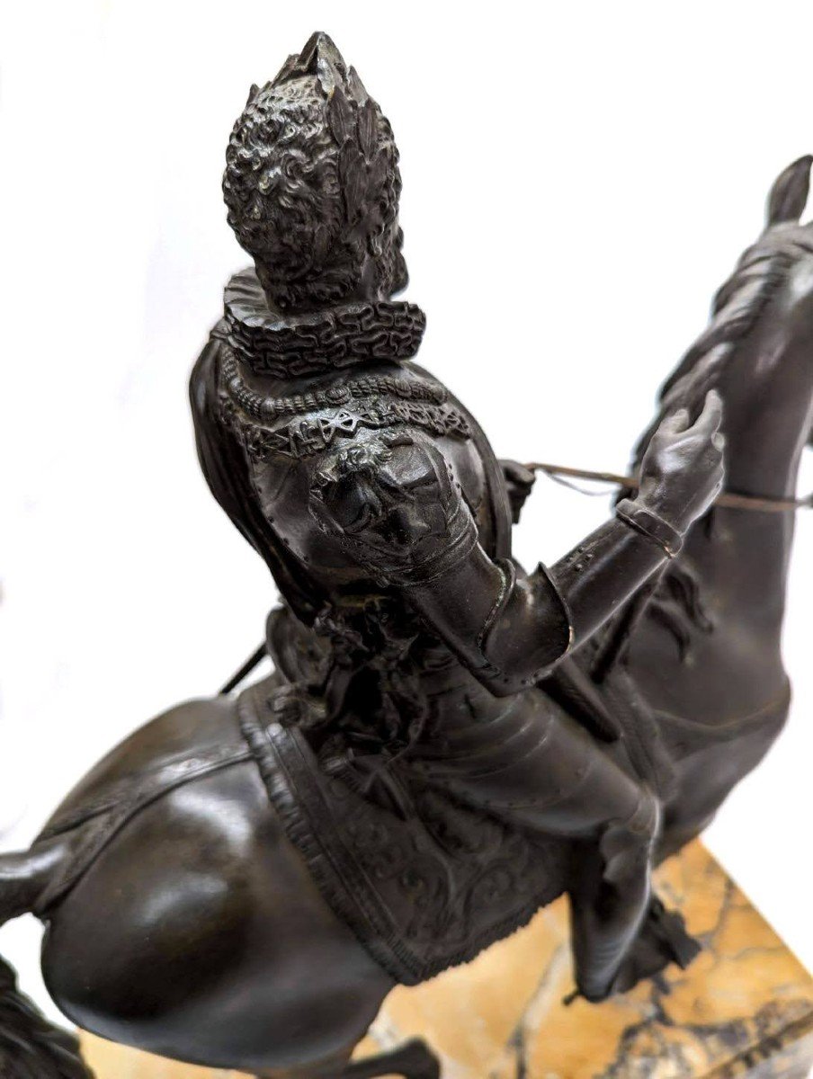Equestrian Statue Of Henry IV On Horseback 19th Century-photo-5