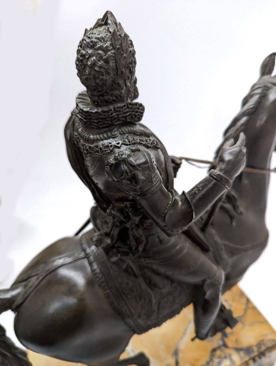 Equestrian Statue Of Henry IV On Horseback 19th Century-photo-6