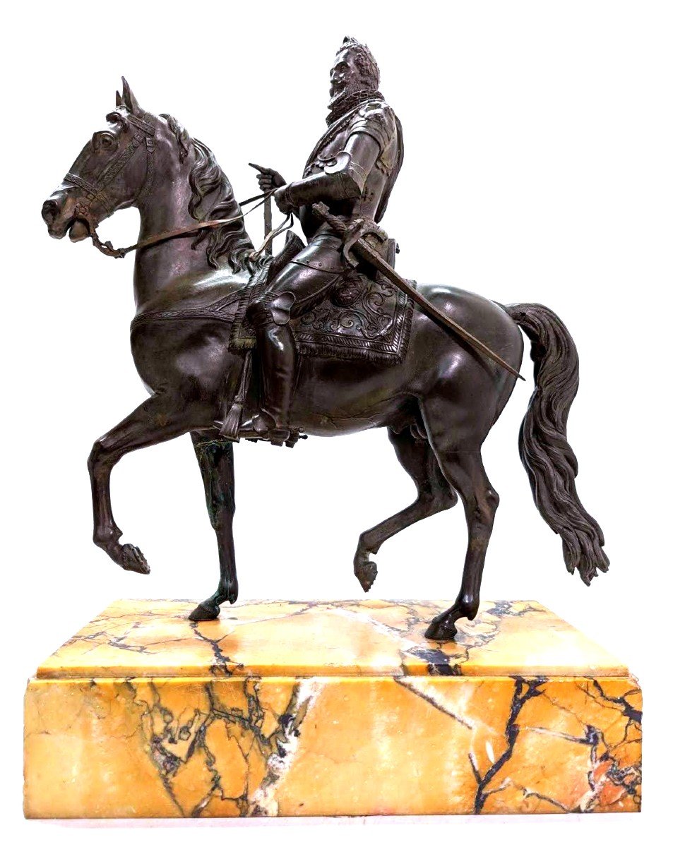 Equestrian Statue Of Henry IV On Horseback 19th Century