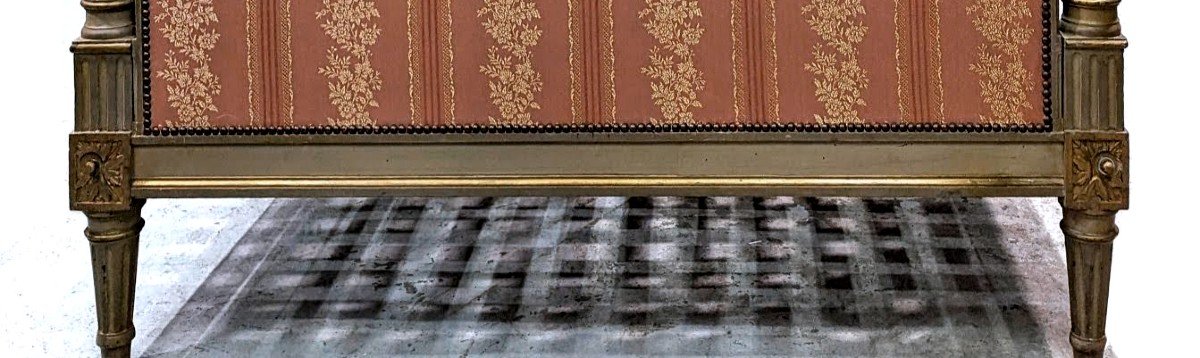Louis XVI Lacquered Bed From The 18th Century Mounted With Bottom Pulls-photo-1