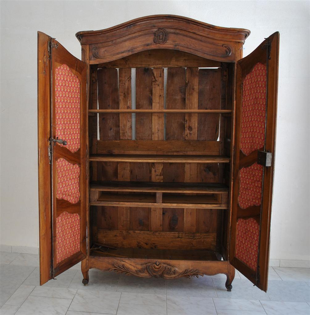 Wardrobe Provencale Louis XV In Walnut XVIIIth-photo-3