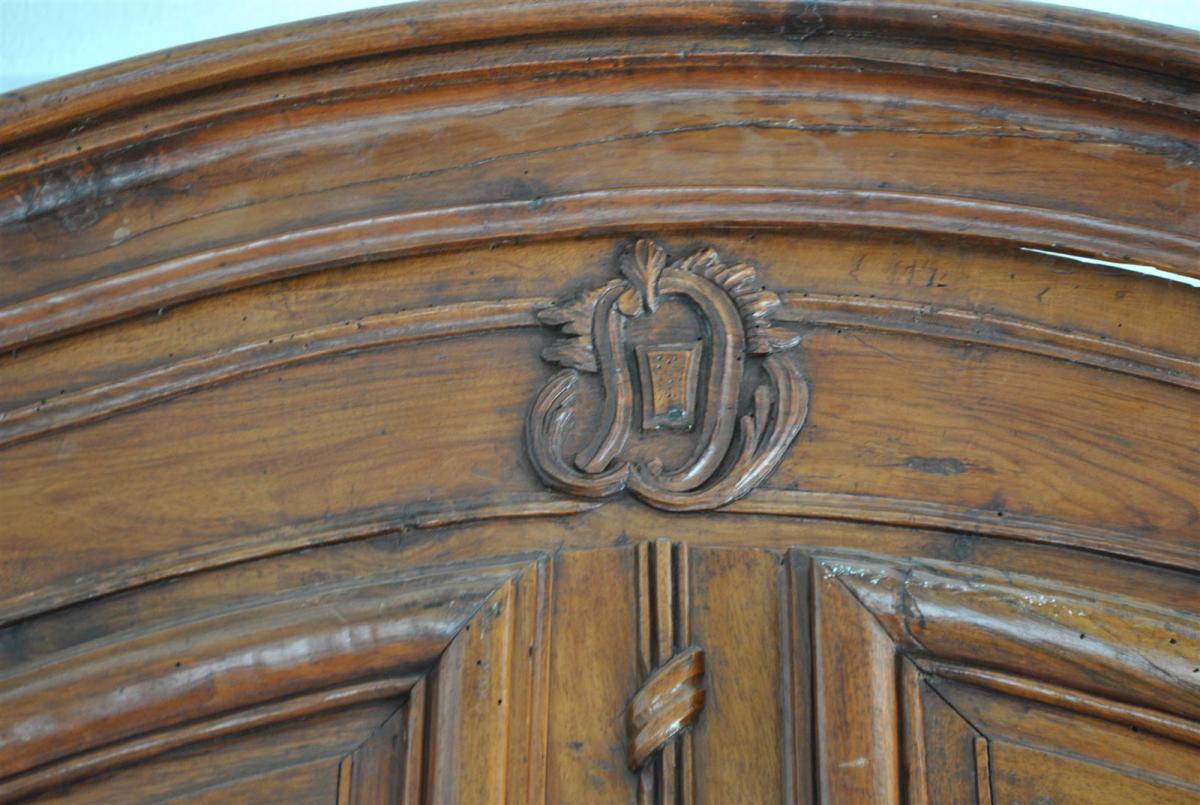 Wardrobe Provencale Louis XV In Walnut XVIIIth-photo-5