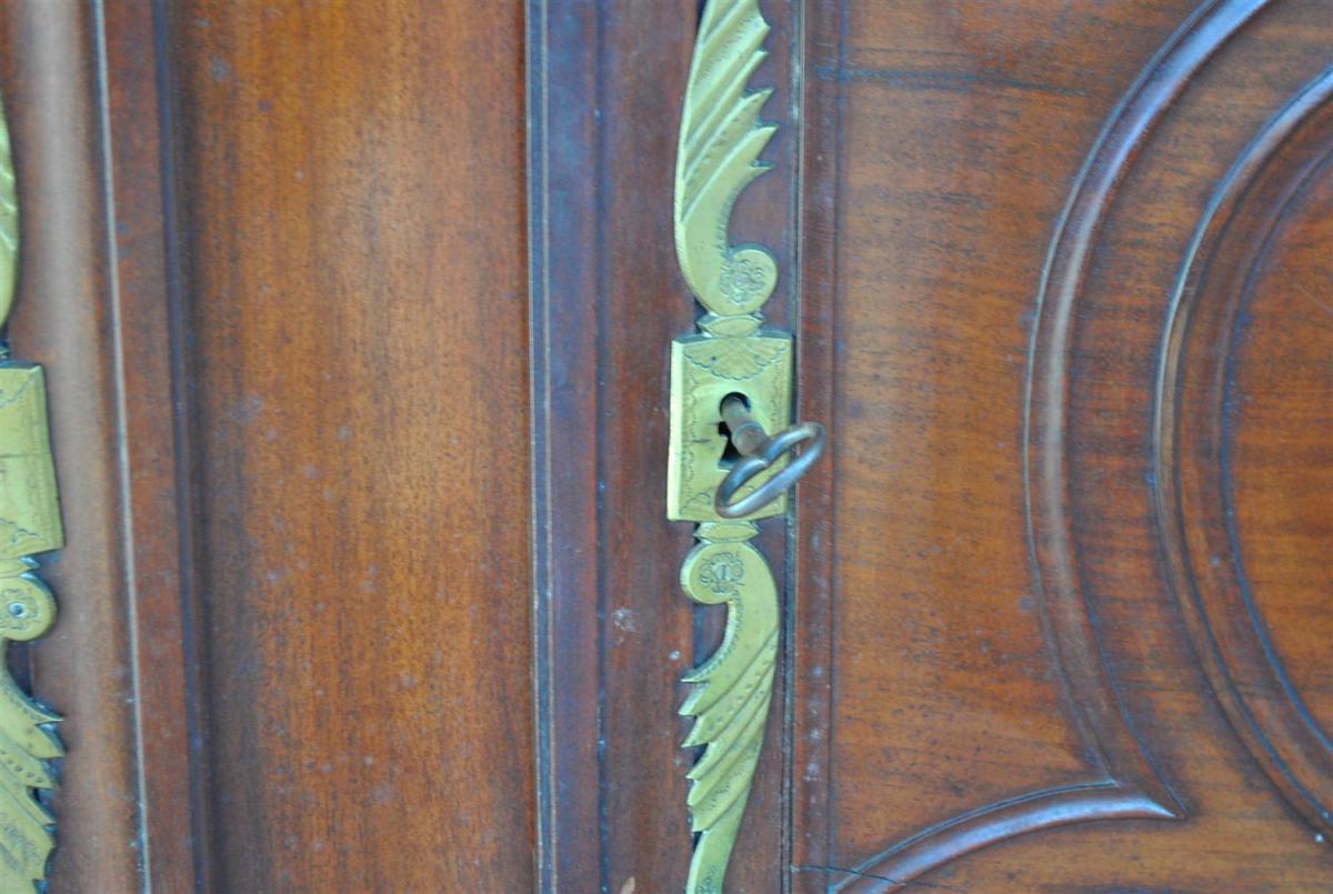 Wardrobe From Port Louis XV Mahogany Massif XVIIIth-photo-6