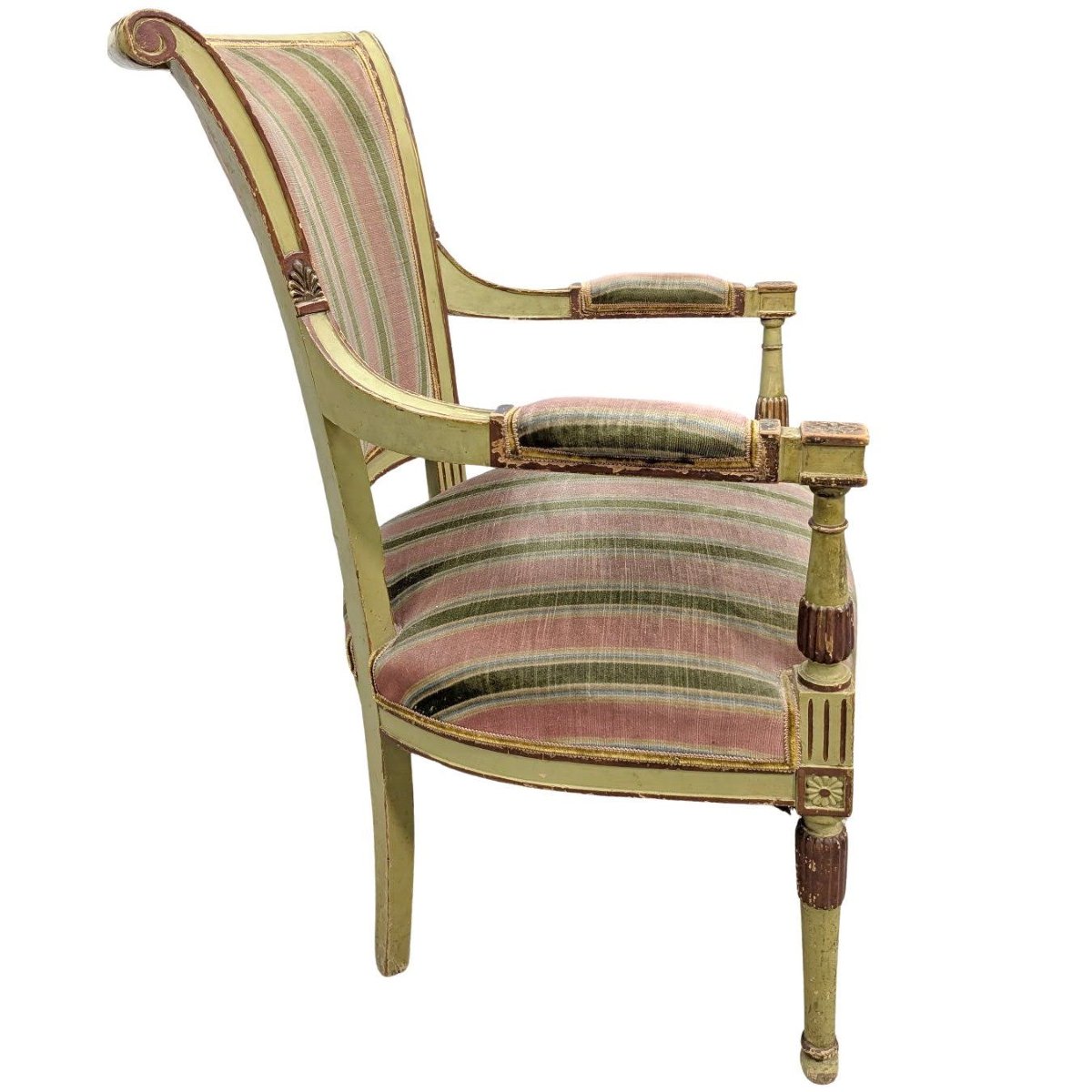 Salon directoire laqué peint époque 1880/1900-photo-3